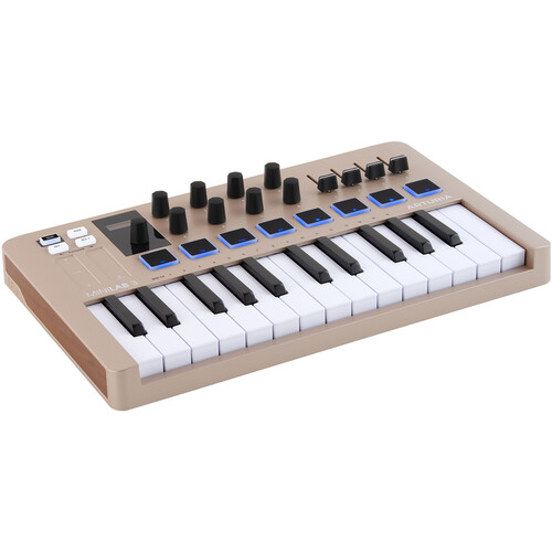 Arturia MiniLab 3 Compact MIDI Keyboard and Pad Controller (Special-Edition Champagne)