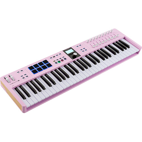 Arturia KeyLab Essential mk3 61-Key Universal MIDI Controller and Software (Rose Quartz)