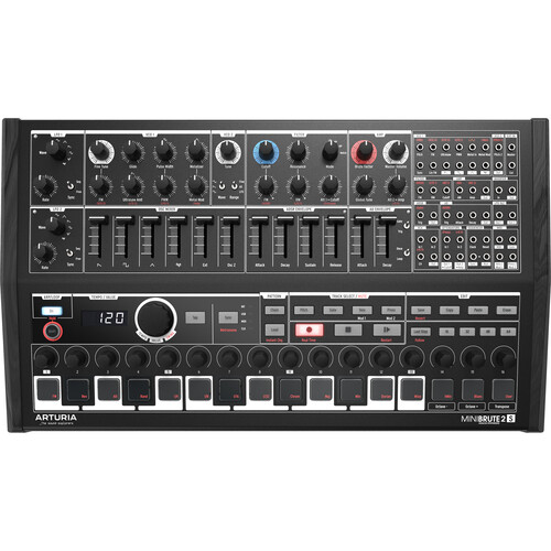 Arturia MiniBrute 2S Special Edition Noir Semi-Modular Analog Synthesizer/Sequencer (Black)