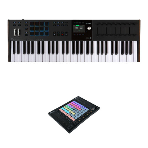 Arturia KeyLab 61 mk3 Professional MIDI Controller and Software Kit with Akai APC64 Controller