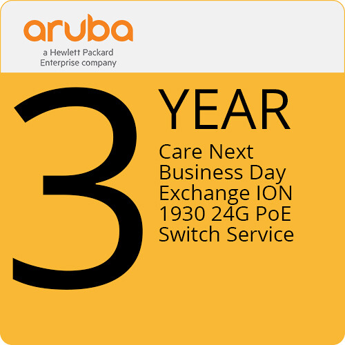HPE Aruba Networking 3-Year HPE Foundation Care with Next Business Day Exchange for Instant ON 1930