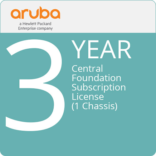HPE Aruba Networking Central Foundation 8400 Series Switch License (3-Year, 1 Chassis)