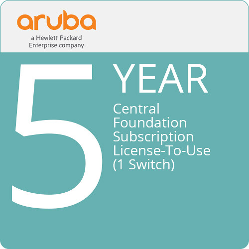 Aruba Central Foundation 6400 & 5400 Series Switch License (5-Year, 1 Chassis)