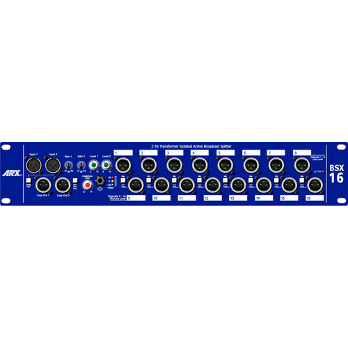 ARX BSX 16 Transformer-Isolated Active Broadcast Splitter