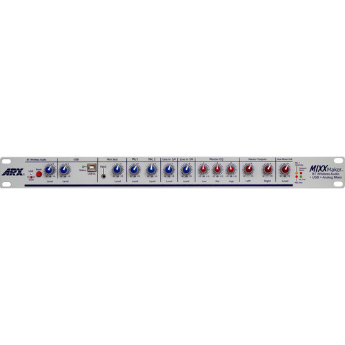 ARX MIXXMaker Bluetooth USB Mic/Line Master Mixer