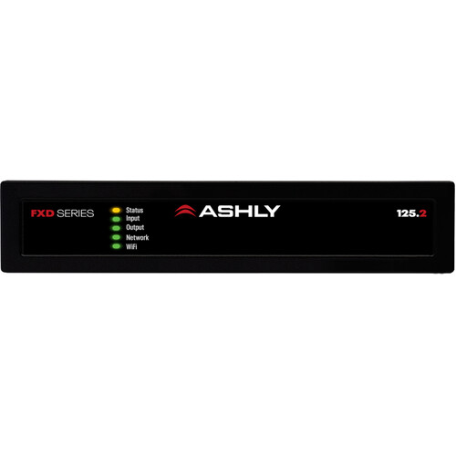 Ashly FXD125.2 Multipurpose Installation Network Amplifier with Dante (1 RU, 1/2 Rack)