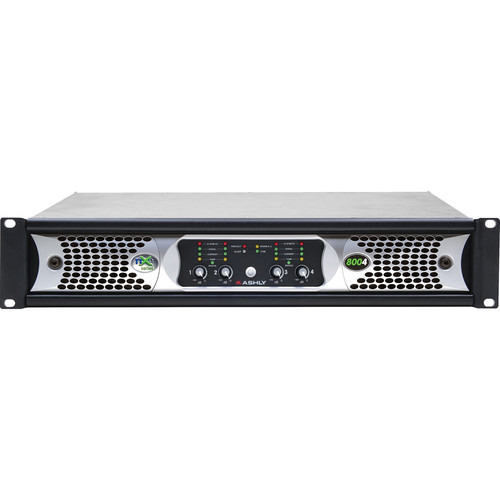 Ashly nXe Series NXE8004 4-Channel 800W Power Amplifier with Programmable Outputs & Ethernet Control