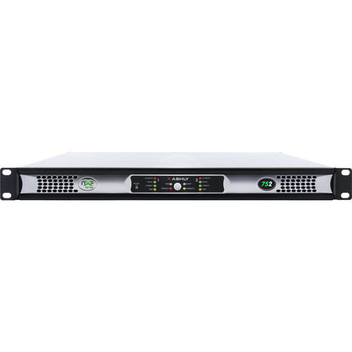 Ashly nXp Series NXP752C 1 RU 2-Channel Multi-Mode Network Power Amplifier with Protea DSP Software Suite & CobraNet Digital Interface