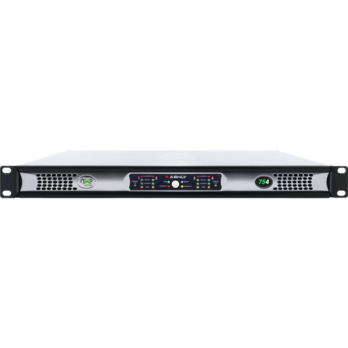 Ashly NXP75 1U 4-Channel Multi-Mode Network Power Amplifier with Protea DSP Software Suite & Dante Digital Interface
