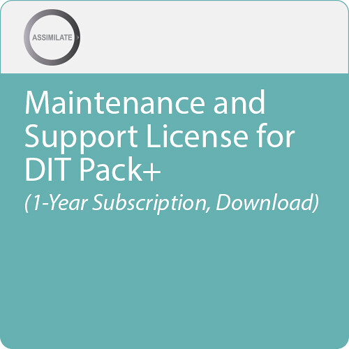 Assimilate Maintenance and Support License for DIT Pack+ (1-Year Subscription, Download)