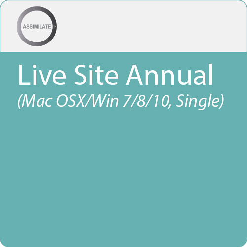 Assimilate Live Site Annual License for macOS/Windows (Single Site)