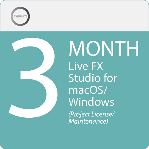 Assimilate Live FX Studio License & Maintenance for Windows/macOS (3 Months)