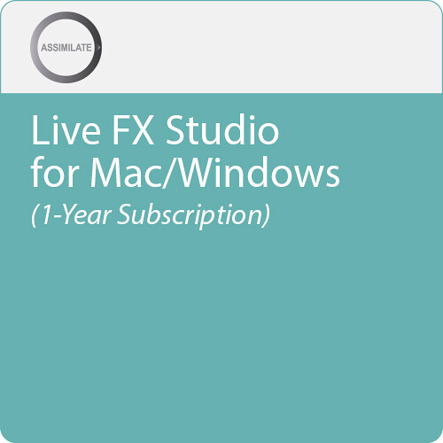 Assimilate Live FX Studio for Mac/Windows (1-Year Subscription, Download)