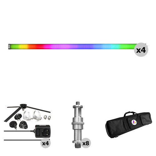 Astera AX1 Pixel Tube RGB LED Tube Light (3.4', 4-Light Kit)