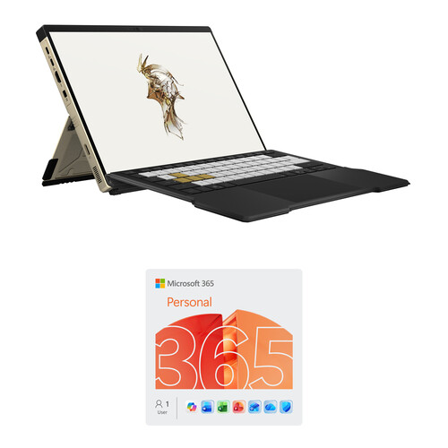 ASUS 13.4" Republic of Gamers Flow Z13 Multi-Touch 2-in-1 Kojima Productions Collab Gaming Laptop and Microsoft 365 Personal Kit (1-User License / 12-Month Subscription / Download)