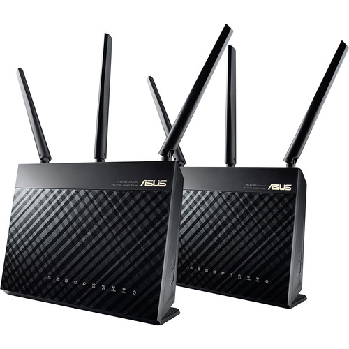 ASUS RT-AC68U Dual-Band Wireless-AC1900 Gigabit RT-AC68U 2 PACK