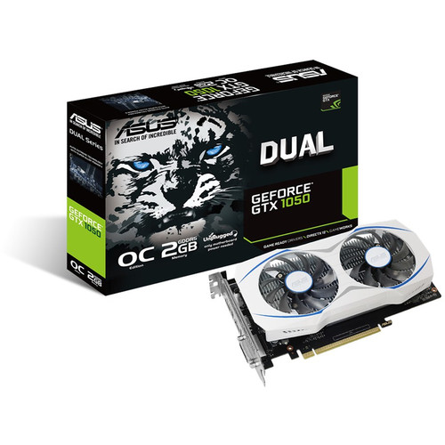 ASUS Dual OC GeForce GTX 1050 Graphics Card DUAL-GTX1050-O2G B&H