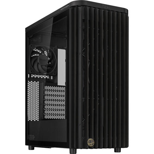 ASUS ProArt PA401 Wood Edition Mid-Tower Case with Tempered Glass Panel (Black)