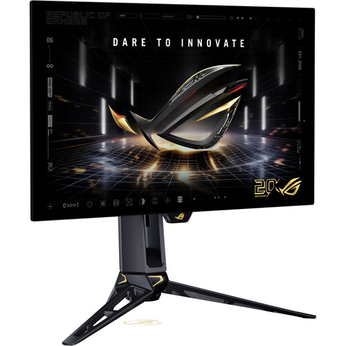 ASUS Republic of Gamers Swift OLED PG27AQWP-G Edition 20 26.5" 1440p HDR 540 Hz / Full HD 720 Hz Dual Mode Gaming Monitor (Black)