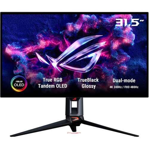 ASUS Republic of Gamers Swift OLED PG32UCWM 31.5" 4K HDR 240 Hz / Full HD 480 Hz Dual Mode Gaming Monitor