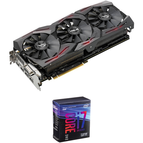 ASUS Republic of Gamers Strix GeForce GTX 1080 Ti OC Edition Graphics Card & Intel Core i7-8700K 6-Core Processor Kit