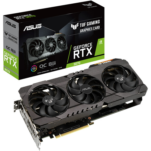 ASUS TUF Gaming GeForce RTX 3070 OC TUF-RTX3070-O8G-GAMING B&H ASUS TUF Gaming GeForce RTX 3070 OC TUF-RTX3070-O8G-GAMING B&H