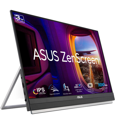 ASUS ZenScreen MB229CF 21.5" Full HD IPS Portable Monitor Kit (2-Pack)