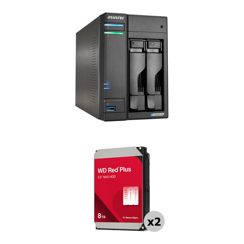 Asustor 16TB Lockerstor 2 Gen2+ 2-Bay NAS Enclosure Kit (2 x 8TB)