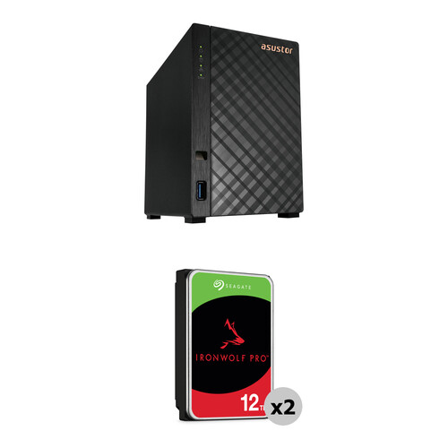 Asustor 24TB Drivestor 2 Gen2 2-Bay NAS Enclosure Kit (2 x 12TB)