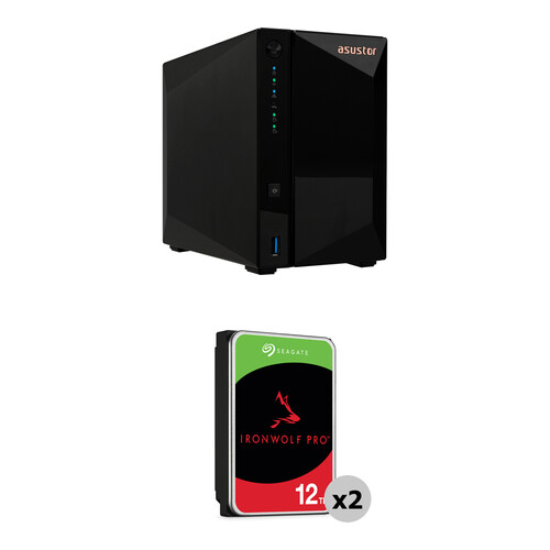 Asustor 24TB Drivestor 2 Pro Gen2 2-Bay NAS Enclosure Kit (2 x 12TB)
