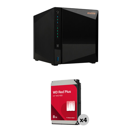 Asustor 32TB Drivestor 4 Pro Gen2 4-Bay NAS Enclosure Kit (4 x 8TB)