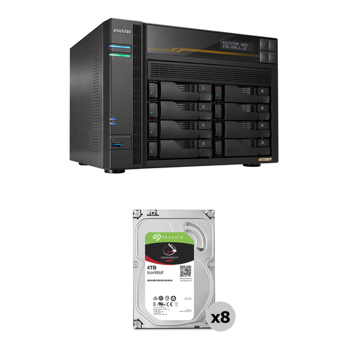 Asustor 32TB Lockerstor 8 Gen3 8-Bay NAS Enclosure Kit (8 x 4TB)