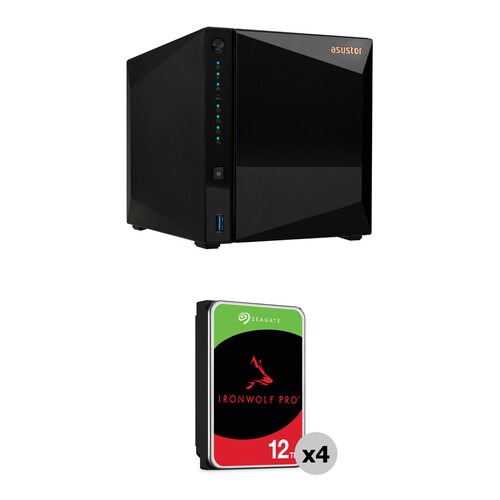 Asustor 48TB Drivestor 4 Pro Gen2 4-Bay NAS Enclosure Kit (4 x 12TB)