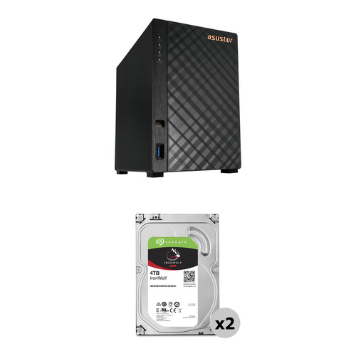 Asustor 8TB Drivestor 2 Gen2 2-Bay NAS Enclosure Kit (2 x 4TB)