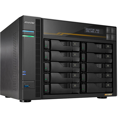 外付けハードディスク・ドライブ ASUSTOR AS6704T NAS 10Gbe 256GB+3TB