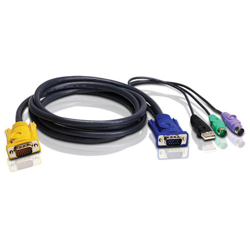 ATEN 2L-5302UP PS/2 USB KVM Cable (6')