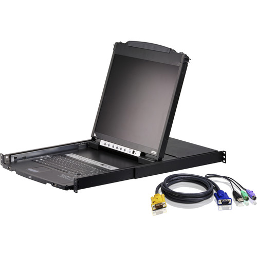 ATEN CL5808NCKIT 8-Port 19" Dual Rail LCD KVM Kit with Eight Cables