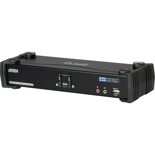 ATEN 2-Port USB DVI Dual Link KVMP Switch with 7.1 Surround Sound Audio