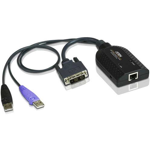ATEN DVI USB Virtual Media KVM Adapter Cable with Smart Card Reader (CPU Module)