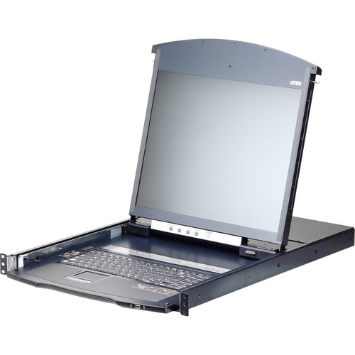 ATEN 8-Port Cat5 Dual Rail LCD KVM over IP Switch with Rackmount Kit (19")