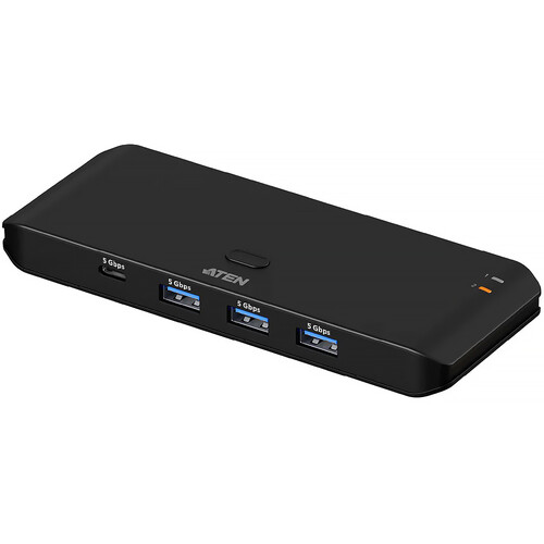 ATEN Essentials 2 x 4 USB 3.2 Gen 1 Sharing Switch (USB-A & USB-C Host)