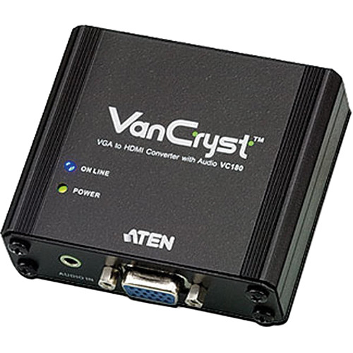 ATEN VC180 VGA to HDMI Converter with Audio VC180 B&H Photo Video