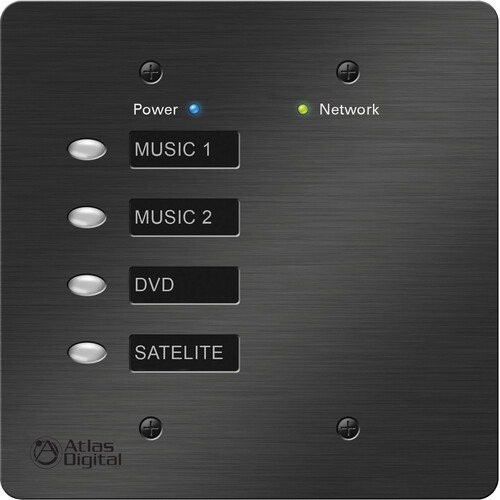 AtlasIED Bluebridge DSP Controller with 4-Button Controller (Black)