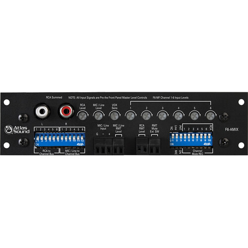 AtlasIED Multi-Function Analog Mixer Card Input Module (for F6-MF Modular Amplifier)