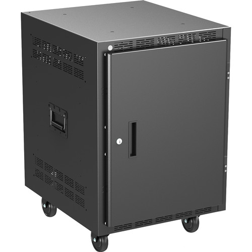 AtlasIED 25" Deep Mobile Equipment Rack (14 RU)