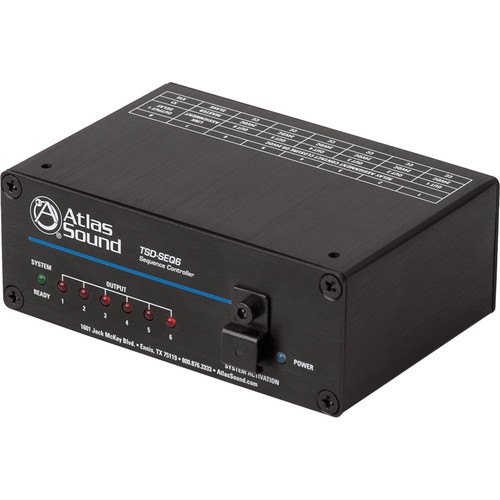 AtlasIED TSD-SEQ6 AC Power Sequencer Controller