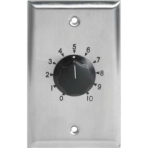 AtlasIED AT35 35W Single Gang Stainless Steel 70.7V Commercial Attenuator