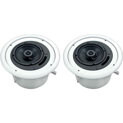 AtlasIED FAP62T Strategy II Series 6" 32W Coaxial Ceiling Speakers (Pair, White)