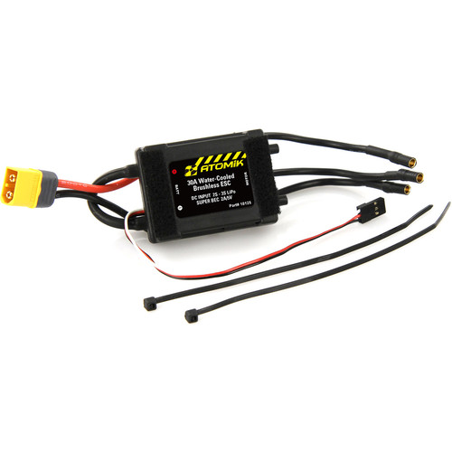 Atomik RC 30A Water-Cooled Brushless Electronic Speed Controller for Barbwire 2 RC Boat