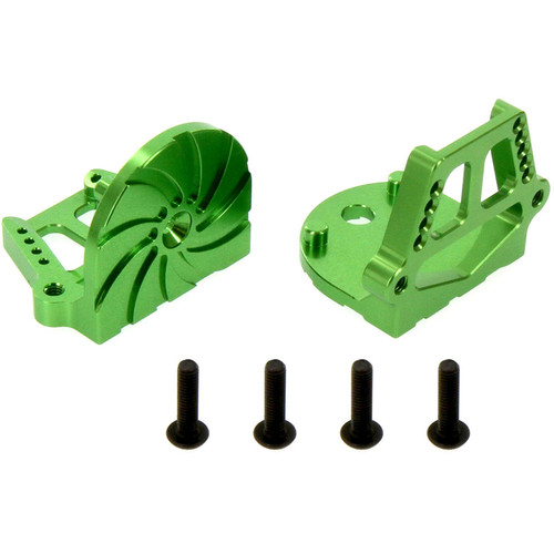 Atomik RC Traxxas X-Maxx Alloy F/R Motor Mount Set (Green)